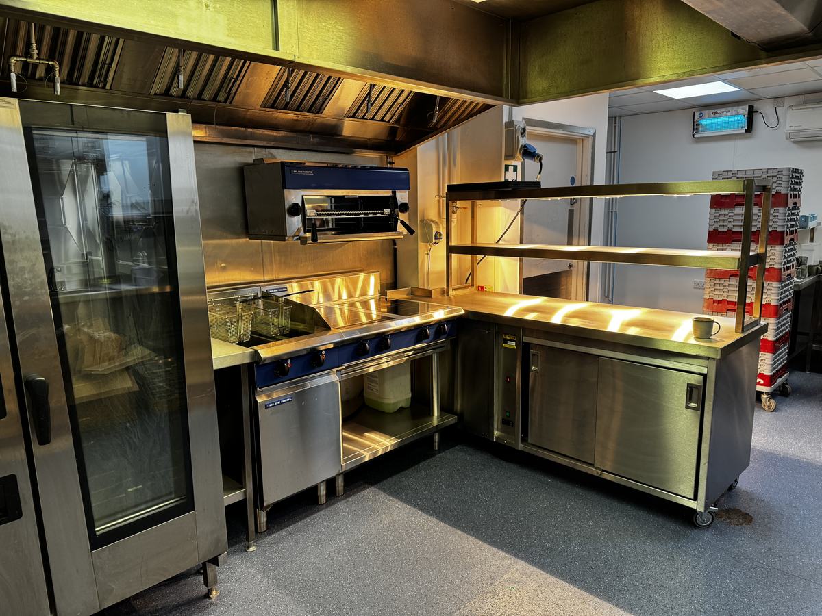Atrium Kitchen completed installation by Castle Catering Engineers