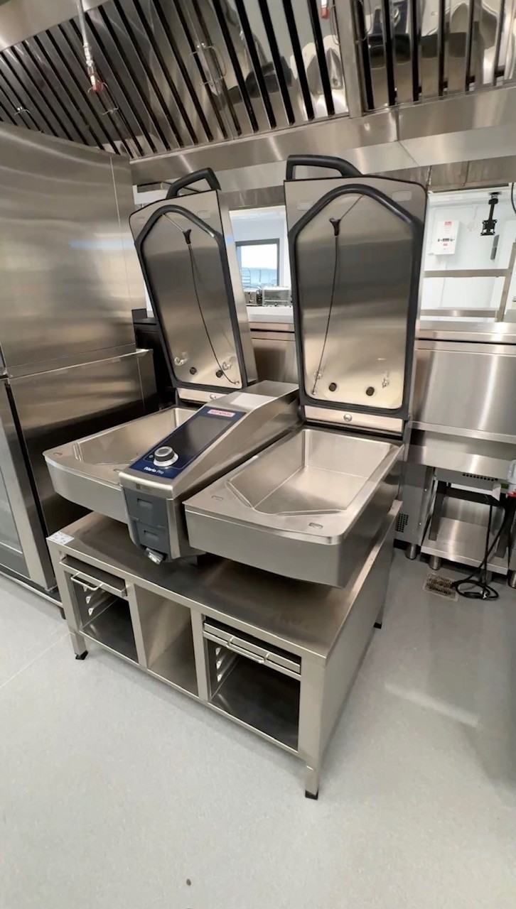 Rational iVario Pro multifunctional cooking unit — Games Workshop kitchen installation