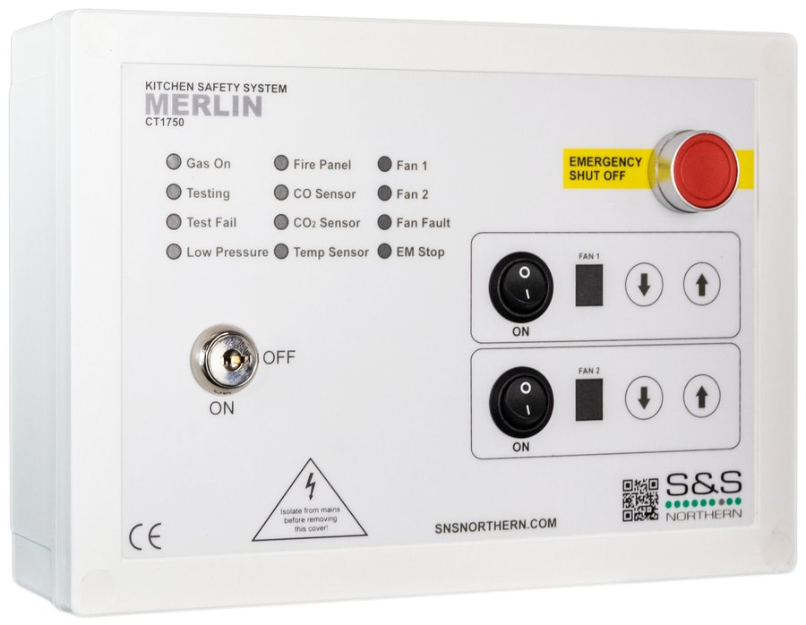 Merlin CT1750 Kitchen Safety System — supplied and installed by Castle Catering Engineers, Gas Safe Licence 597490