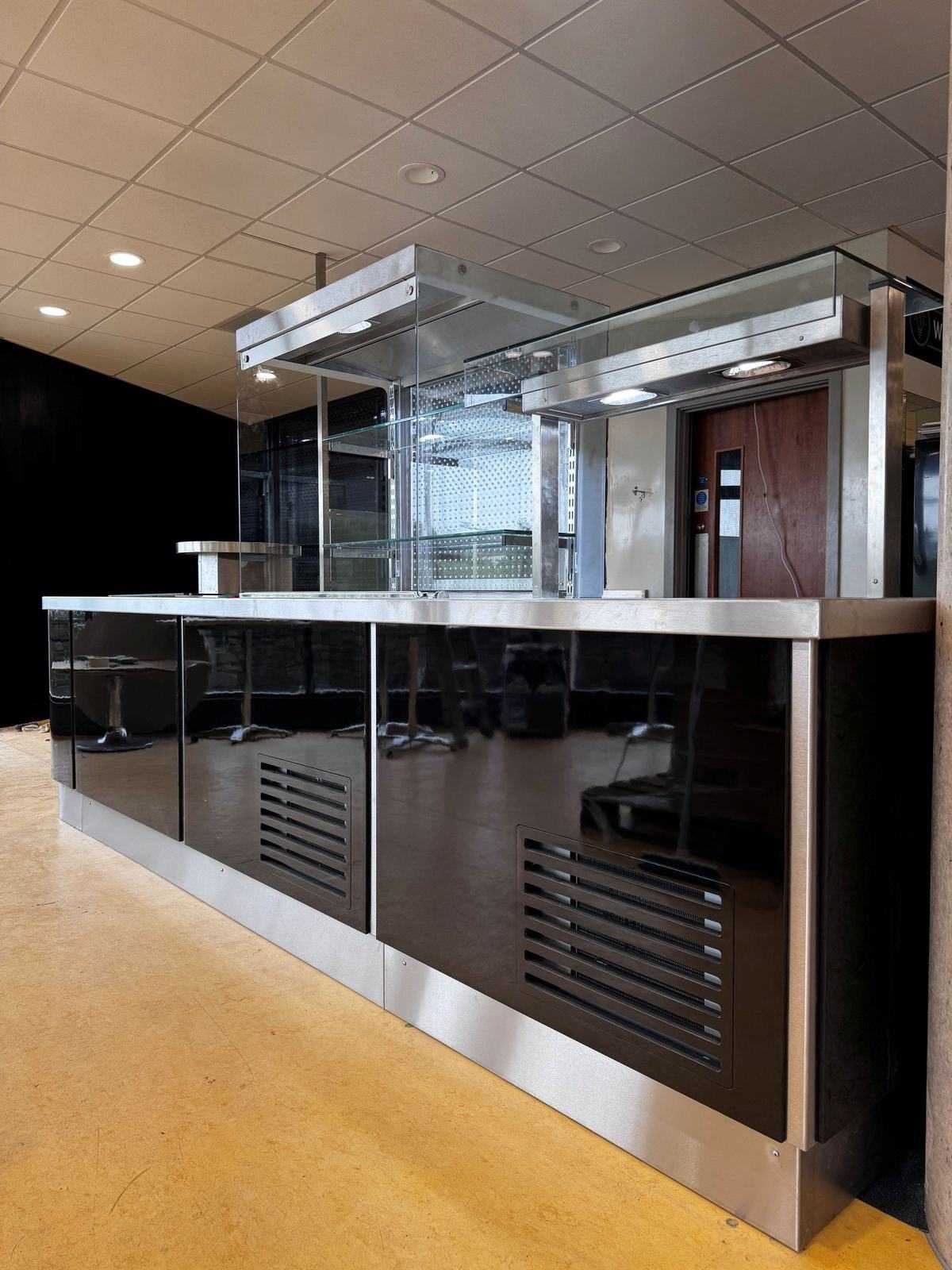 Nottingham College Science Park — new extended servery installed by Castle Catering Engineers